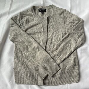 Banana Republic Gray Merino Blend Cardigan, Size Small